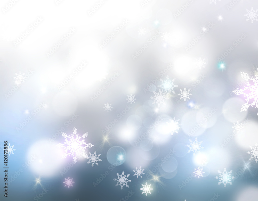 Holiday glowing lights winter snowflakes background. Holiday glowing lights winter snowflakes background.