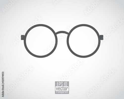 round black-framed glasses