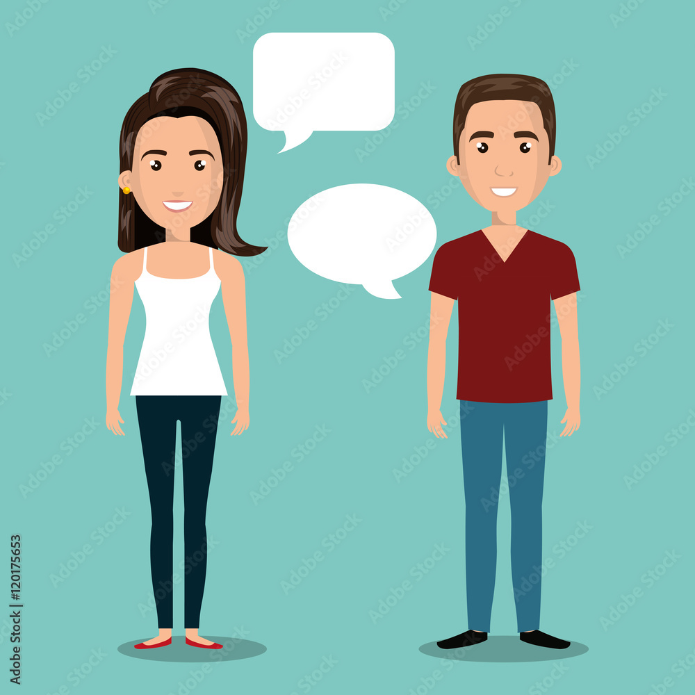 man woman talking bubble dialogue isolated vector illustration eps 10 man woman talking bubble dialogue isolated vector illustration eps 10