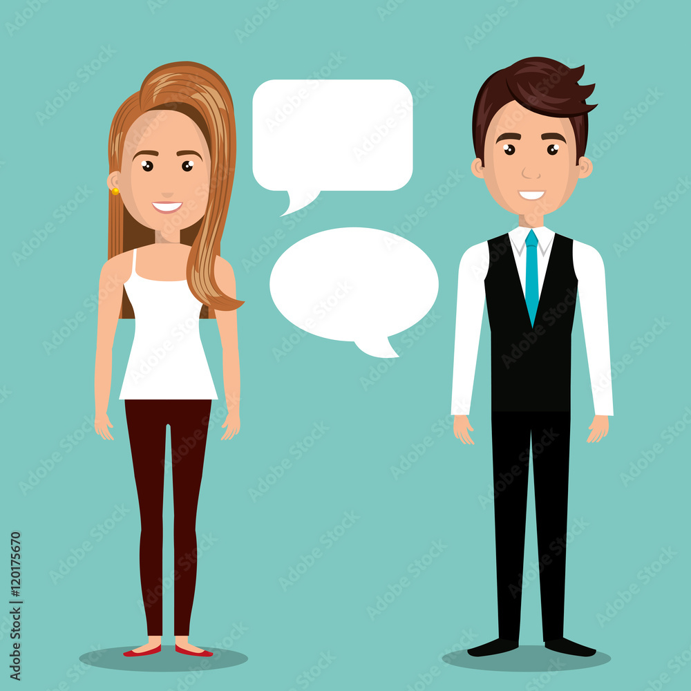 man woman talking bubble dialogue isolated vector illustration eps 10 man woman talking bubble dialogue isolated vector illustration eps 10