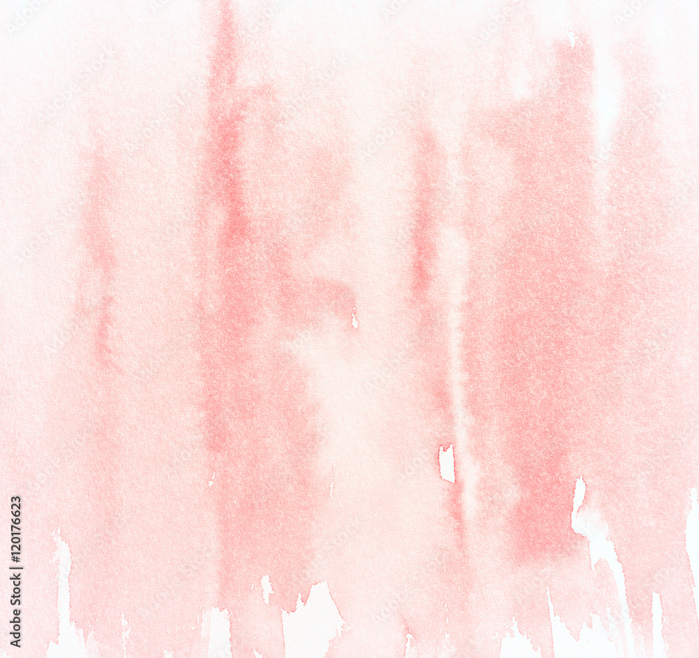 Fototapeta premium Abstract pink watercolor background (hand drawn)