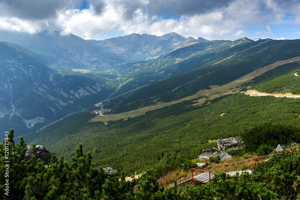 Amazing panorama from Yastrebets to Musala peak, Rila mountain, Bulgaria