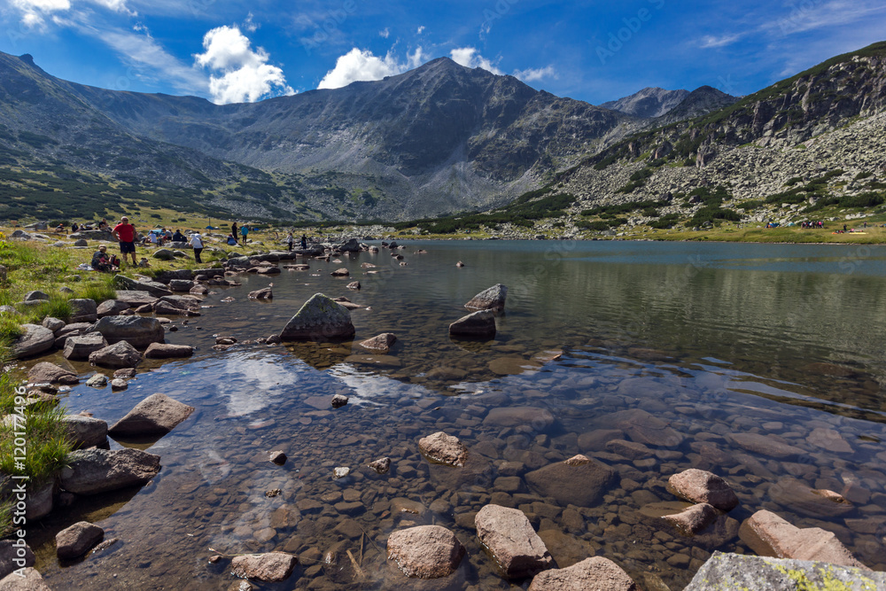 Clear waters of Musalenski lakes, Rila mountain, Bulgaria