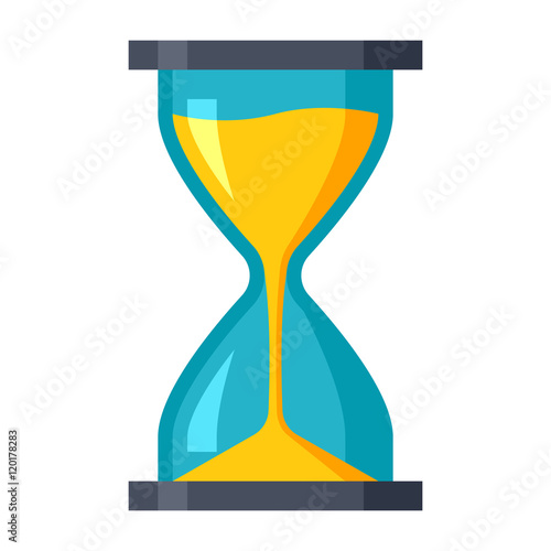 The countdown to the deadline in the hourglass.