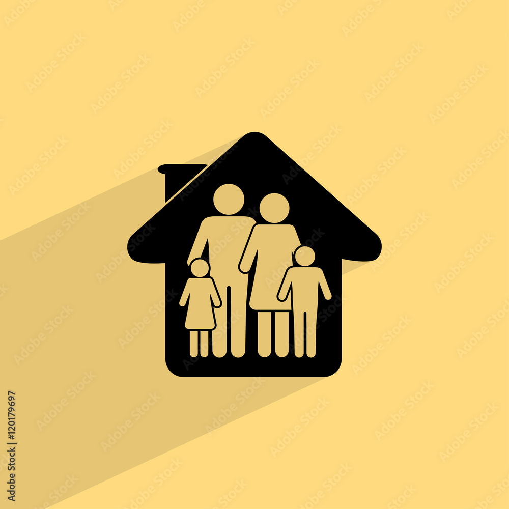 family in home icon family in home icon