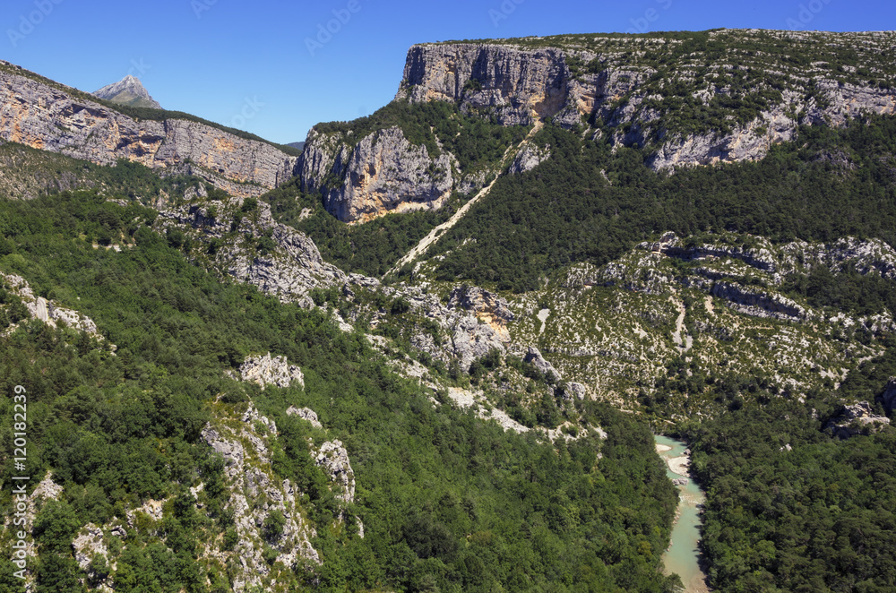 Fototapeta premium Verdon Gorge, view from above