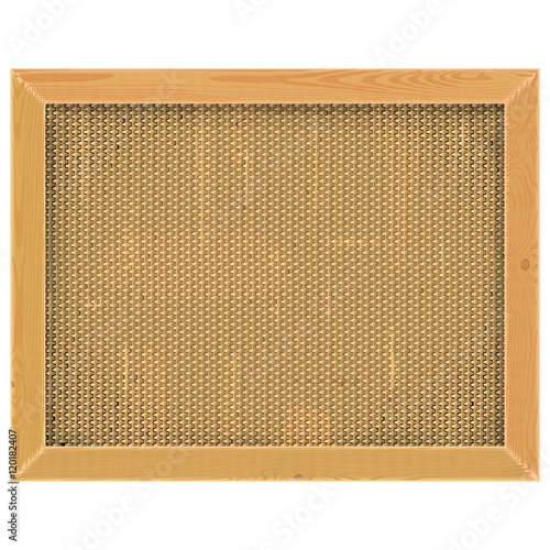 Vector Wooden Frame with Sackcloth