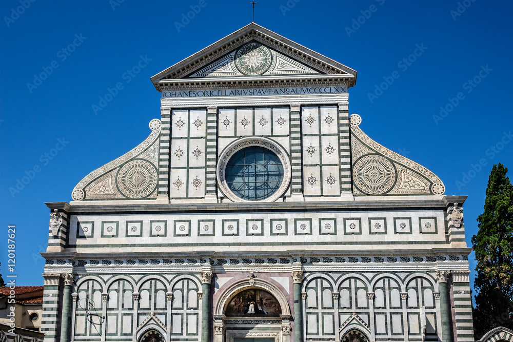 View of Church of Santa Maria Novella. Florence, Italy.
