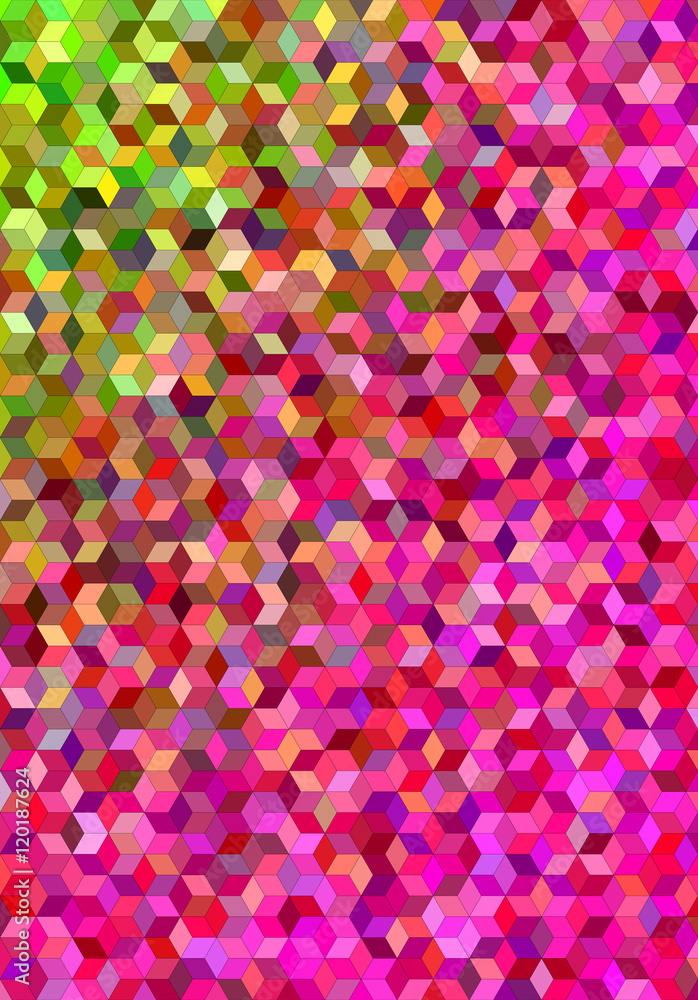 Colorful abstract 3d cube mosaic background Colorful abstract 3d cube mosaic background