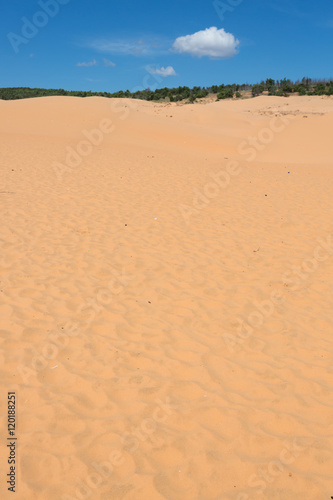 red sand dune desert in Mui Ne, Vietnam