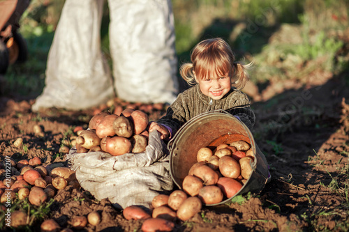 Children in garden.