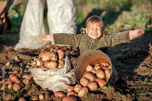 Children in garden.