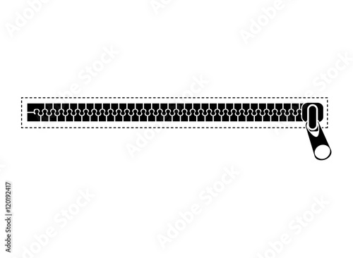 zipper closed isolated icon vector illustration design