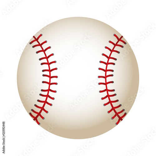 ball baseball equipment isolated icon vector illustration design