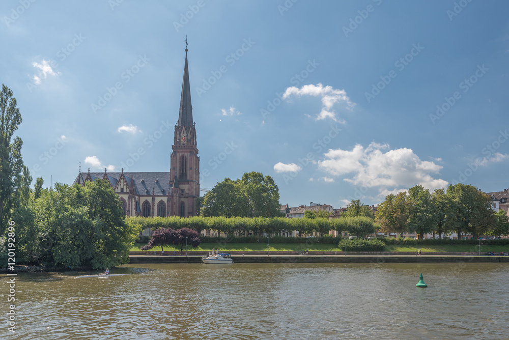 Main und Dreikönigskirche, Frankfurt Innenstadt Main und Dreikönigskirche, Frankfurt Innenstadt