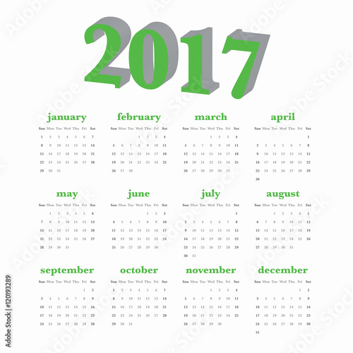 calendario 2017