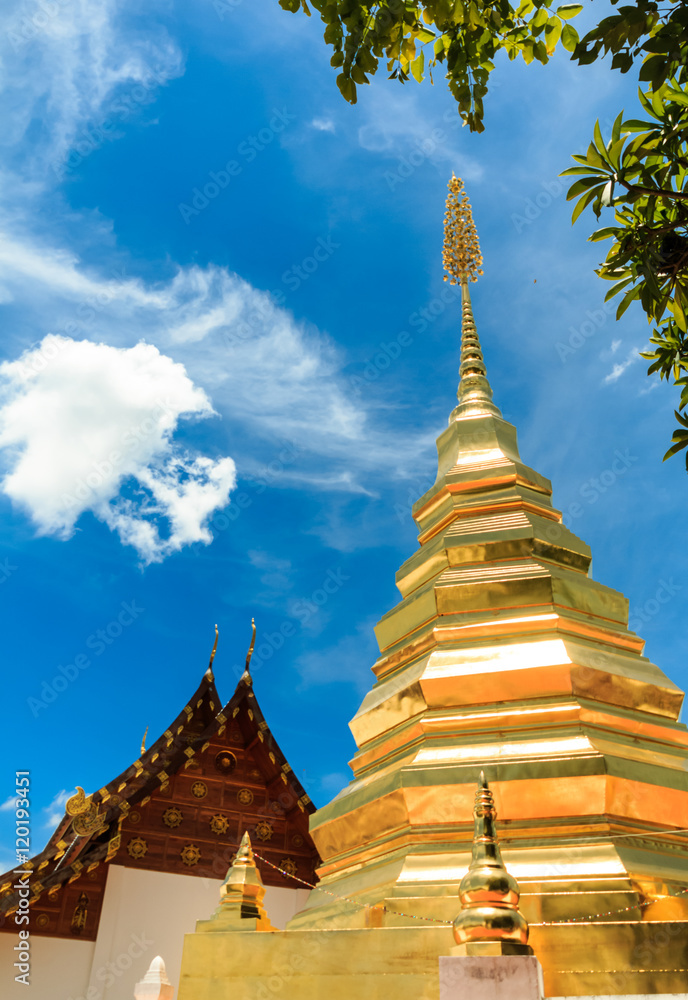 pagoda in thai temple northern thailand