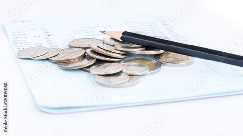 Obraz na płótnie .Saving for financial stability. w salonie