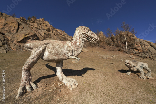 Dinosaur Valley in Terelj National Park. Mongolia