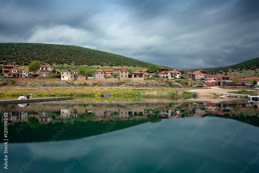 Psarades, a small fishing village by Lake Prespa, Florina, Greece