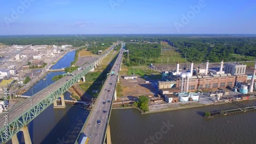 Aerial video of the Pennsville Power Plant New Jersey photo