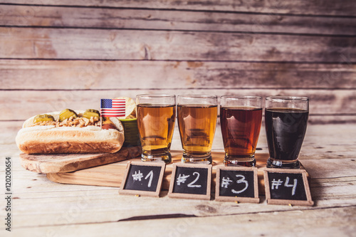 Craft Beer With Hot Dog