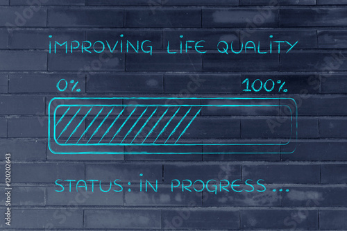 improving life quality progress bar loading