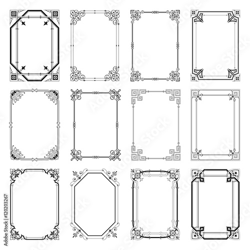 Decorative vintage frames