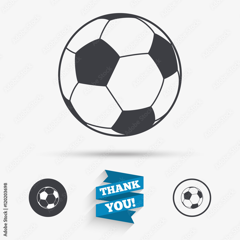 Football ball sign icon. Soccer Sport symbol. Football ball sign icon. Soccer Sport symbol.