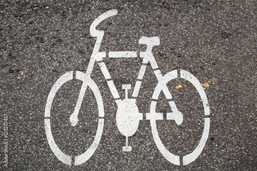 Fahrradweg-Schild 