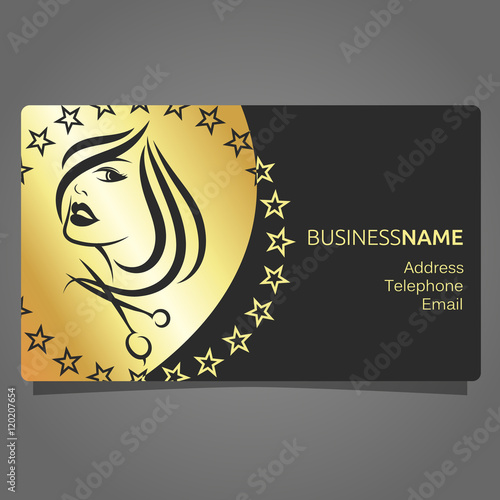 Business card for a beauty salon
