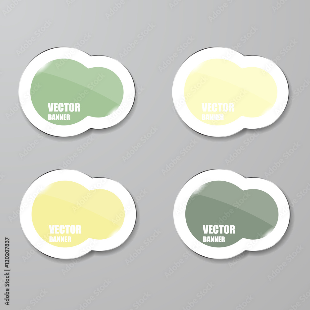 Vector infographic. banners set.Glass Vector infographic. banners set.Glass