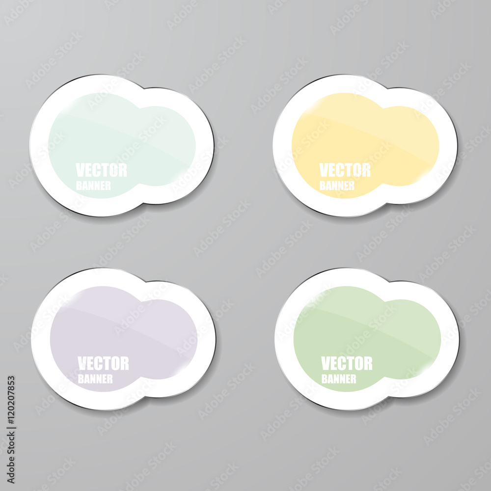 Vector infographic. banners set.Glass Vector infographic. banners set.Glass