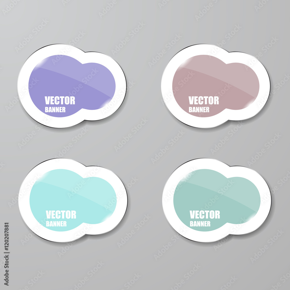 Vector infographic. banners set.Glass Vector infographic. banners set.Glass