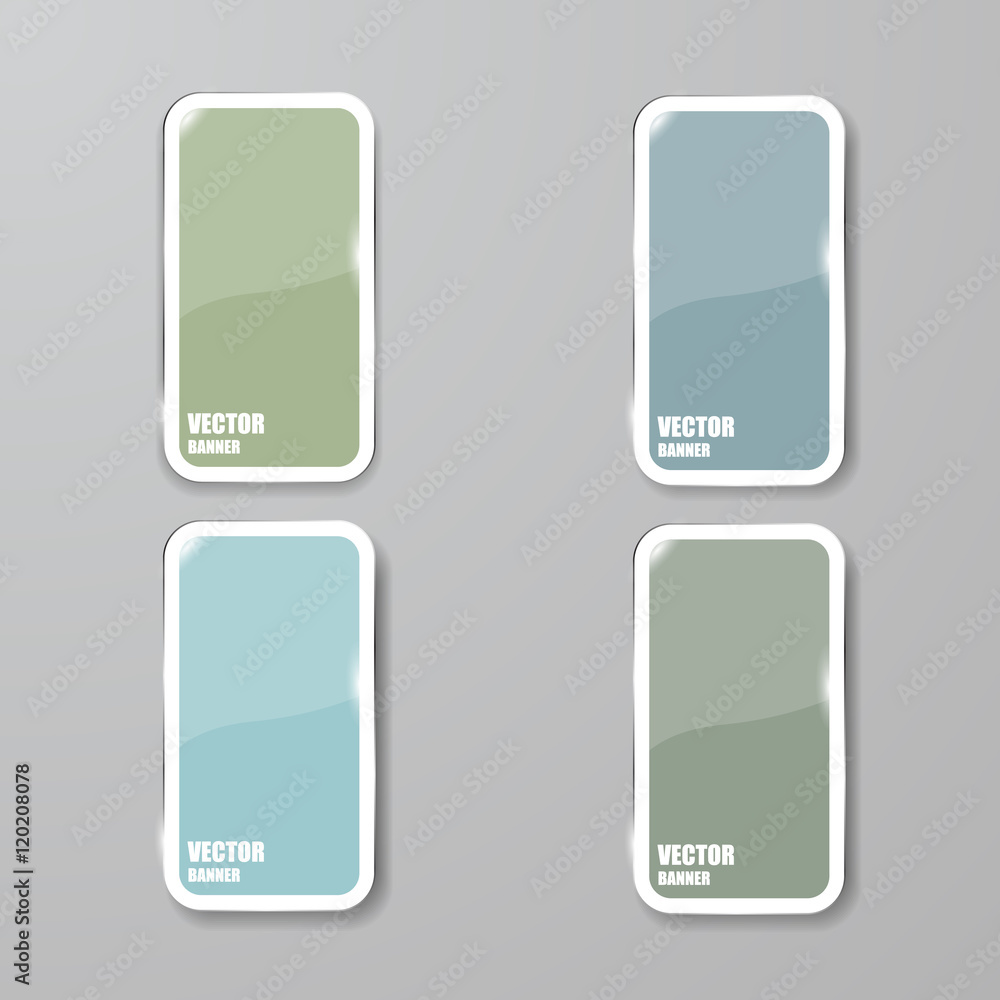 Vector infographic. banners set.Glass Vector infographic. banners set.Glass