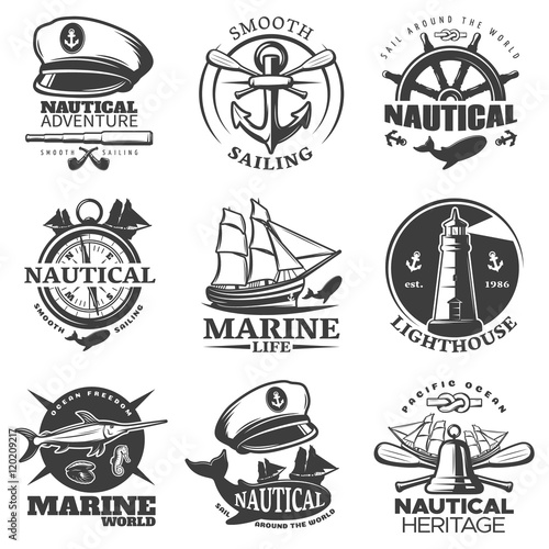 Nautical Emblem Set