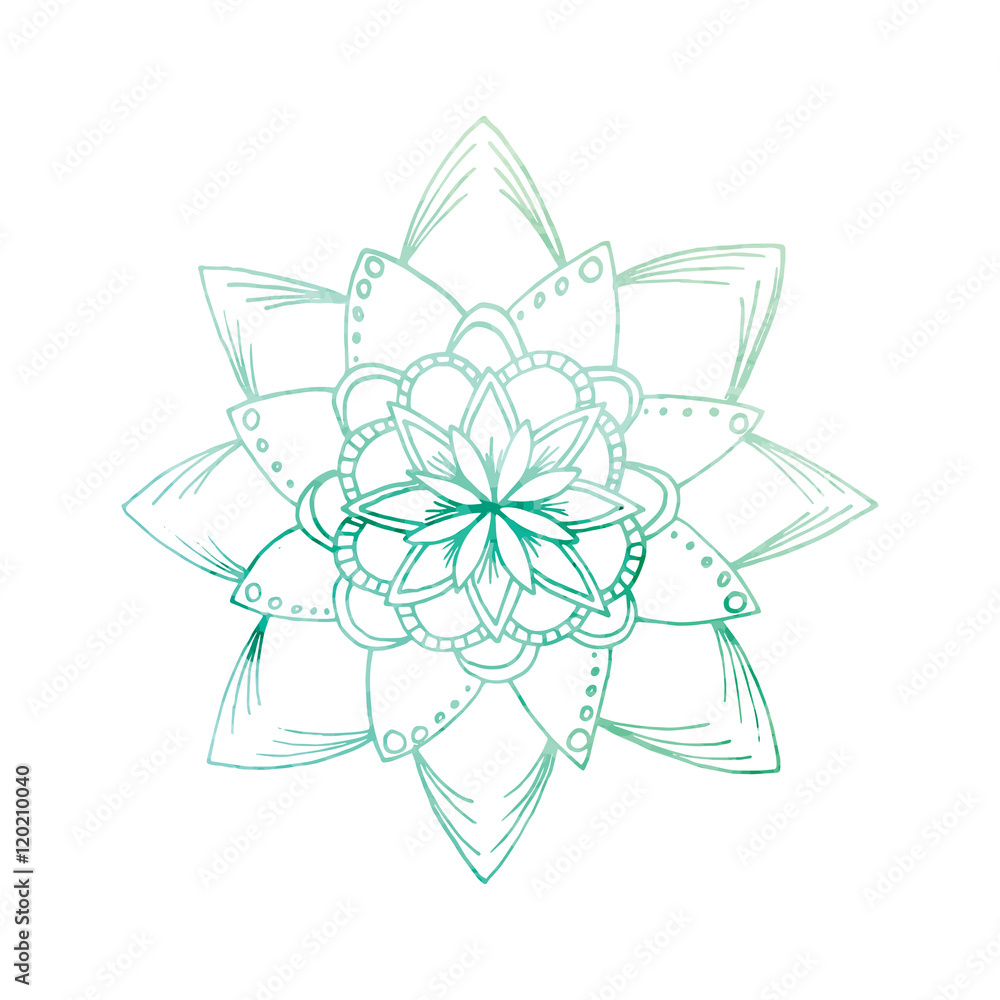 Fototapeta premium Zentangle mandala