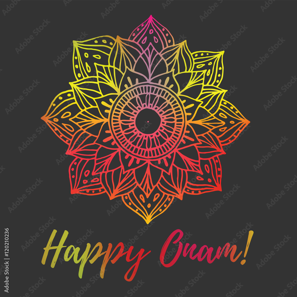 Fototapeta premium Happy Onam card