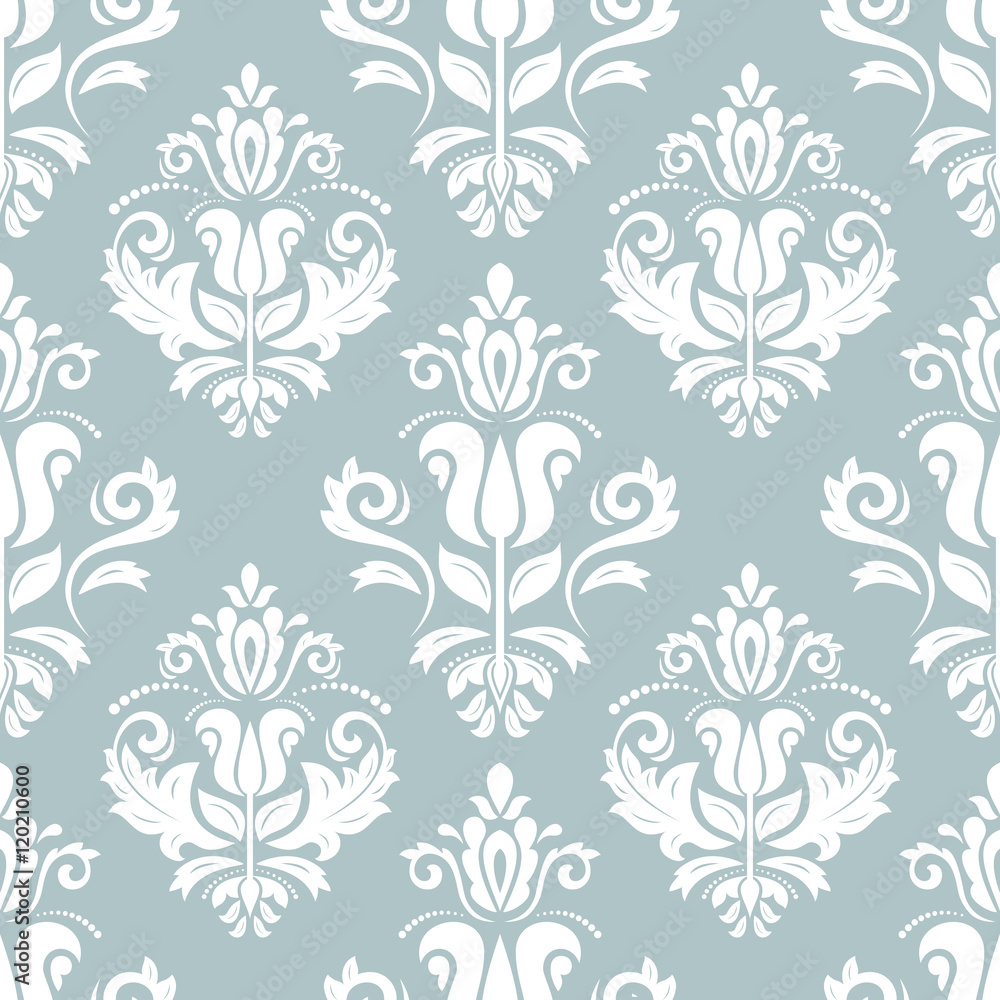 Seamless Damask Vector Background