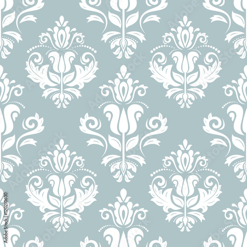 Seamless Damask Vector Background