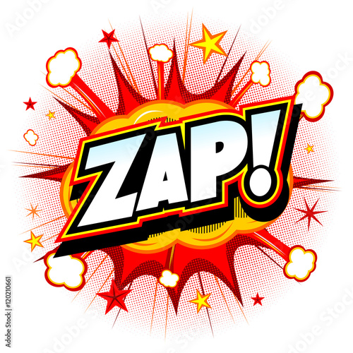 Εκτύπωση καμβά Zap illustration