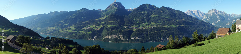 Panorama of lake Wessen