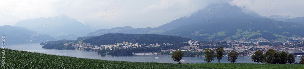 Panorama of lake Lucern
