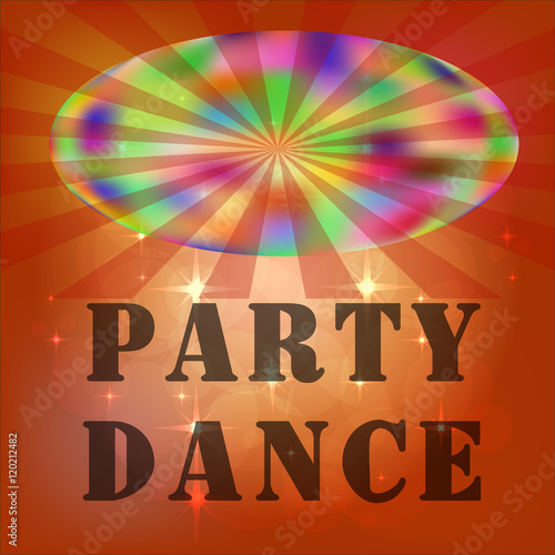 logo, business card, leaflet. Night club. Disco vith Tkhe lignts. illyustration Vector. photo