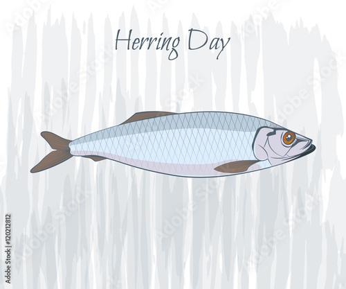 Card design The Day of herring