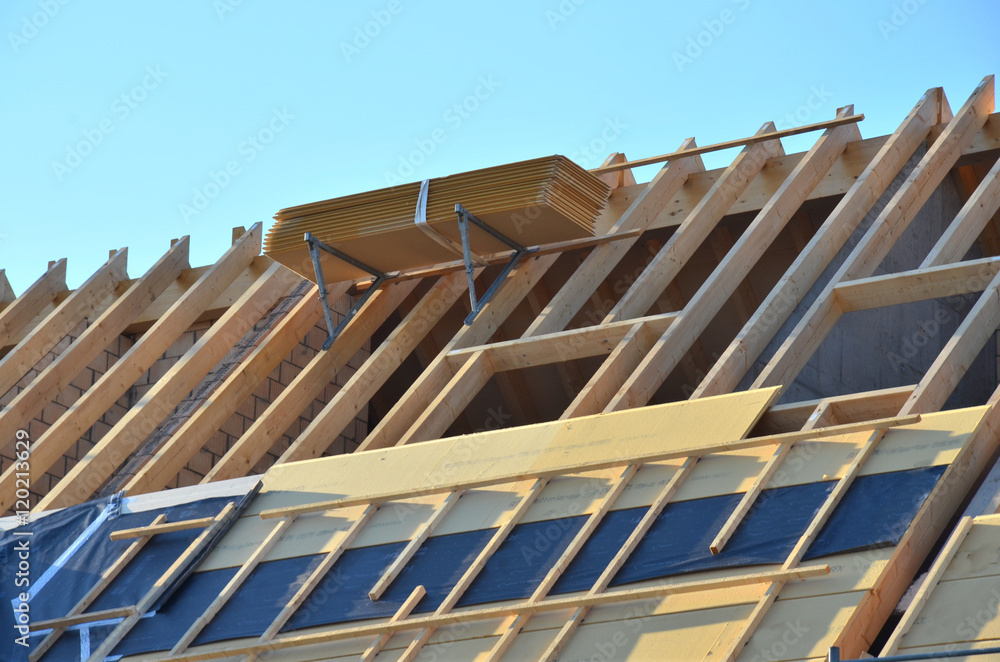 Fototapeta premium Hausbau
