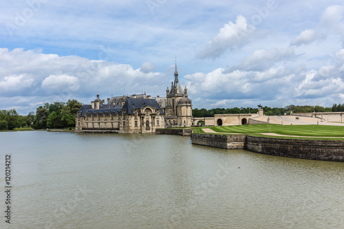Famous Chateau de Chantilly (1560). Oise, Picardie, France. © dbrnjhrj
