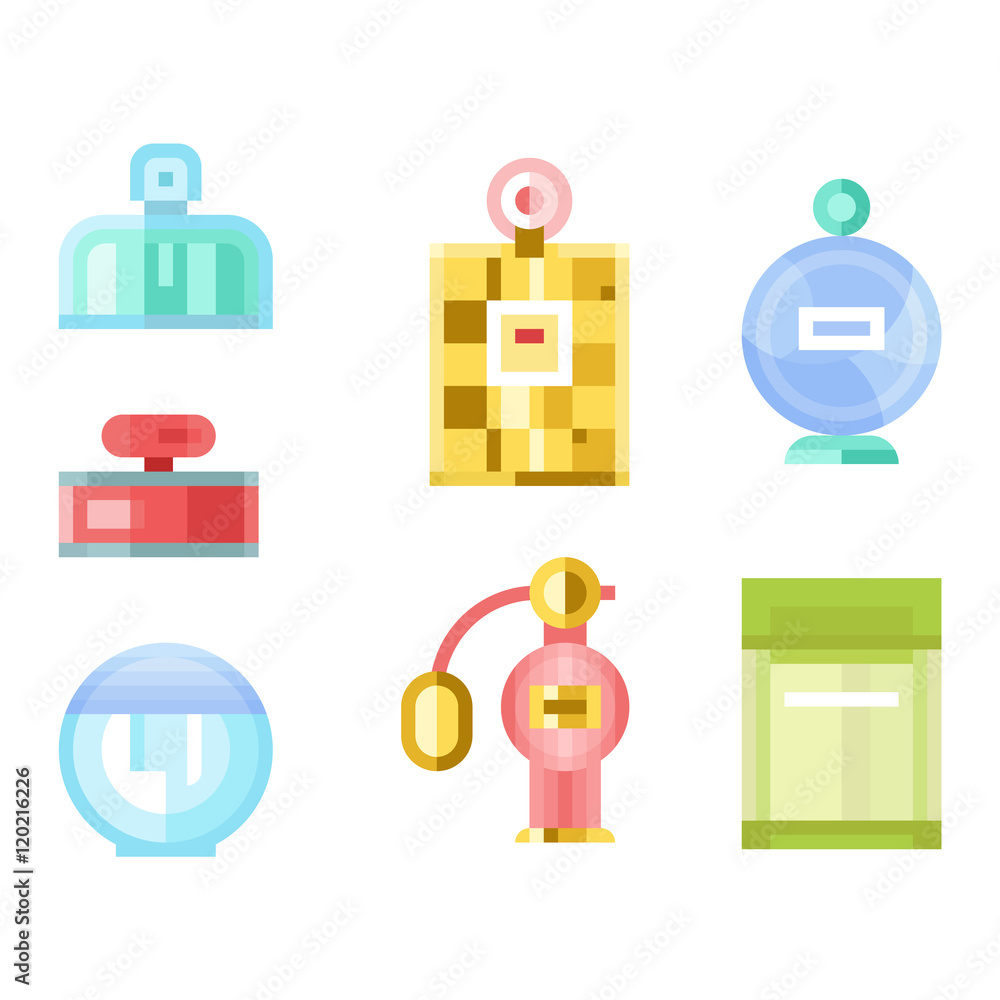 Perfume bottle vector template Perfume bottle vector template