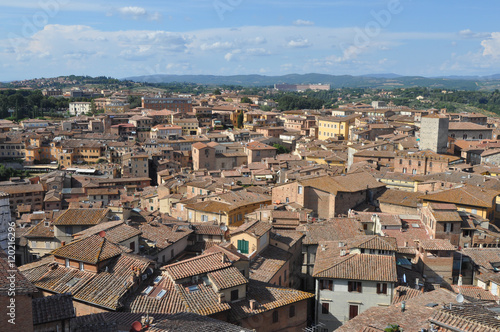 View of the city of Siena