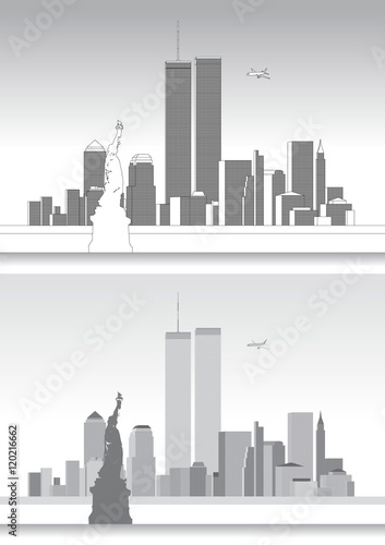 WTC, World Trade Center and the New York Skyline